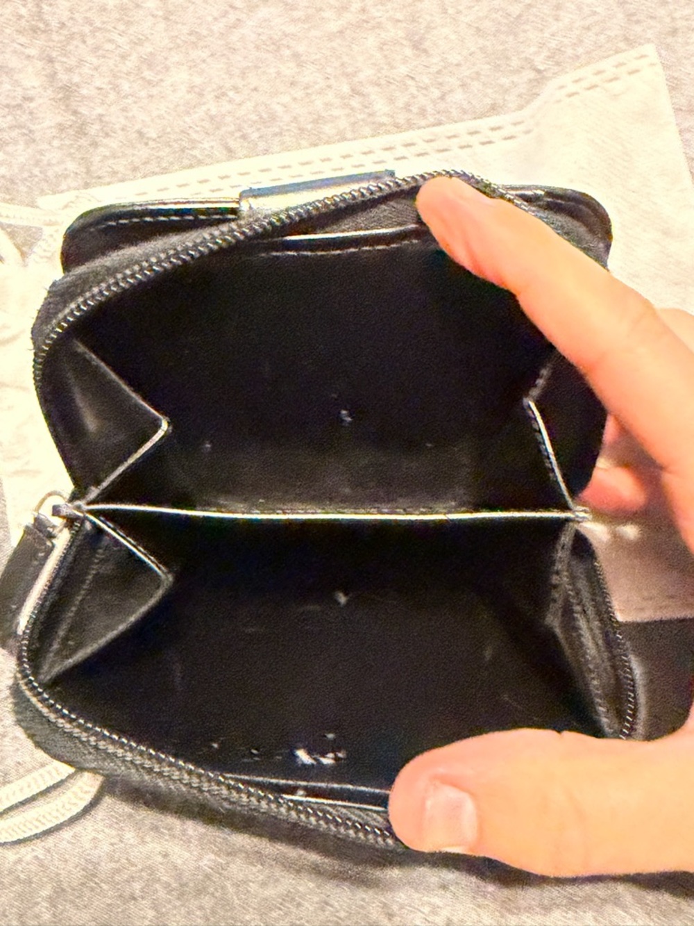 Prada Black Leather Zip-Around Wallet - Picture 12 of 12